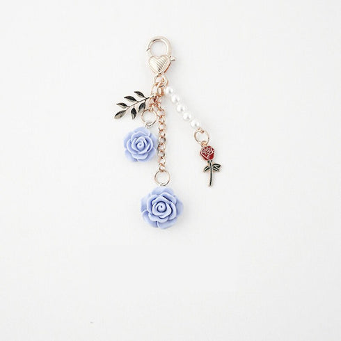 Japanese RED ROSE Black Bara 赤いバラ Black Rose Planner Charm Good Luck Charm Notebook Charm Purse Charm Gothic Charm | 2.5 X .039 Inches