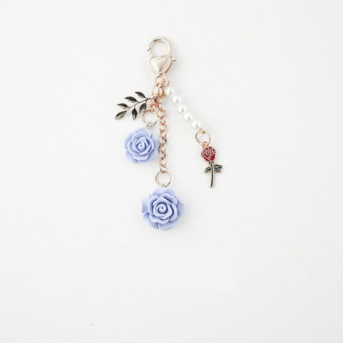 Japanese Clear PALE PINK ROSE Gold Bara 淡いピンクのバラ Black Rose Planner Charm Good Luck Notebook Charm Gothic Charm | 2.5 X .039 Inches