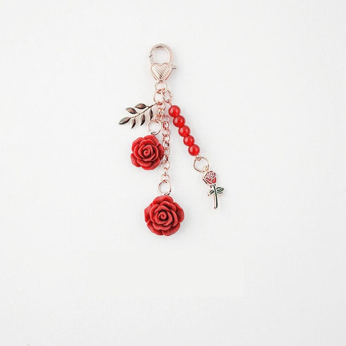 Japanese Clear GOLD GLITTER ROSE Gold Bara ゴールドローズ Black Rose Planner Charm Good Luck Notebook Charm Gothic Charm | 2.5 X .039 Inches