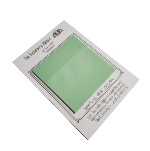 NEUTRAL TONES Translucent Transparent PET Color Vellum Sticky Notes 3 X 3 | One Pad 50 sheets