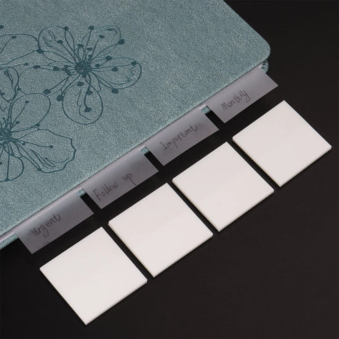 Translucent Transparent MINI PET PLAIN Vellum Sticky Notes | 1.57 X 1.57 Inches 200 sheets