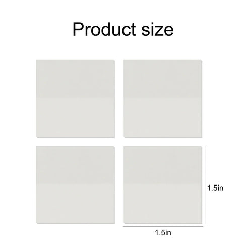 Translucent Transparent MINI PET PLAIN Vellum Sticky Notes | 1.57 X 1.57 Inches 200 sheets