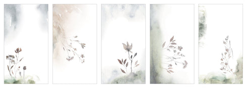 MU Lifestyle FOREST Peace Dyeing Tracing Paper Ephemera Vellum Paper Watercolor Paper Translucent Paper Planner Paper Scrapbooking | DTP-015