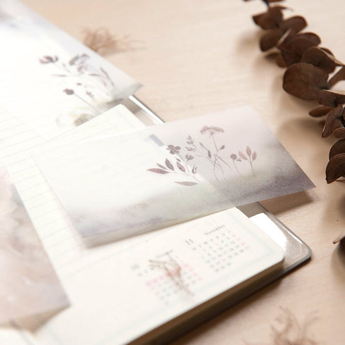 MU Lifestyle FOREST Peace Dyeing Tracing Paper Ephemera Vellum Paper Watercolor Paper Translucent Paper Planner Paper Scrapbooking | DTP-015