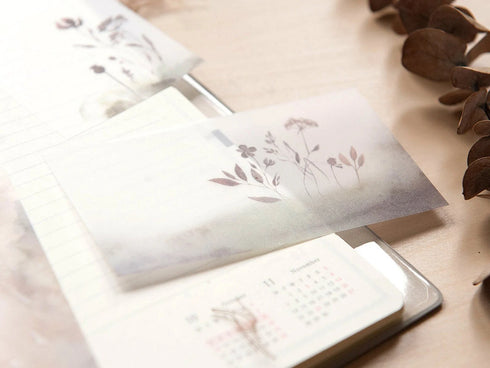 MU Lifestyle FOREST Peace Dyeing Tracing Paper Ephemera Vellum Paper Watercolor Paper Translucent Paper Planner Paper Scrapbooking | DTP-015