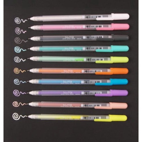 Sakura Gelly Roll Ballsign SOUFFLE 1.0mm Gel Ink Waterproof 3D Liquid Pen 10 Color Set | 58350
