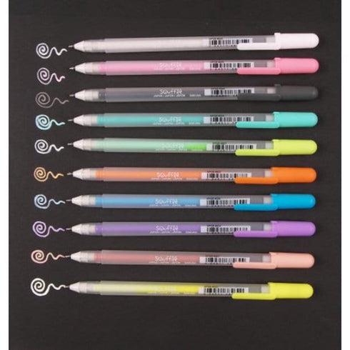 Sakura Gelly Roll Ballsign SOUFFLE 1.0mm Gel Ink Waterproof 3D Liquid Pen 10 Color Set | 58350