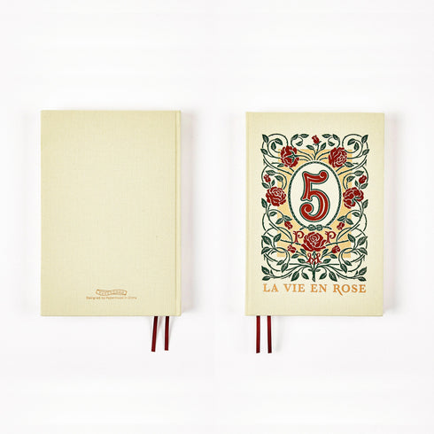 2023 Papermood Cream HARDCOVER FIVE YEAR Planner Tomoe River 52gsm Sanzen One Day Per Page Cousin Techo Planner Notebook Journal | 388 Pages