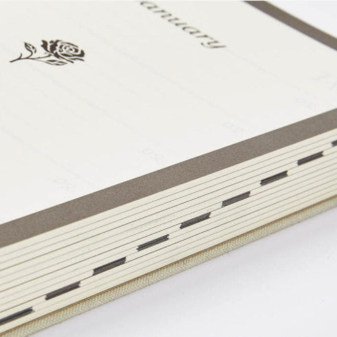 2023 Papermood Cream HARDCOVER FIVE YEAR Planner Tomoe River 52gsm Sanzen One Day Per Page Cousin Techo Planner Notebook Journal | 388 Pages