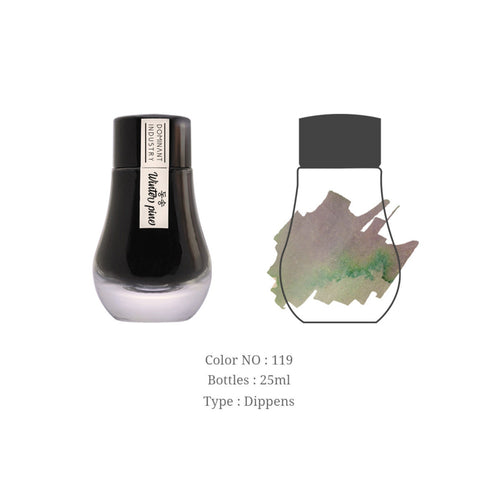 Dominant Industry Ink WINTER PINE Standard Fountain Pen Ink Handmade Dip Pen Ink Hand Crafted Bottle Ink | 25ml