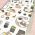 Mind Wave Seals BROOKLYN CAFÉ Stickers Bagel Lattee Croissant Muffin Coffee Seals Bujo Tiny Stickers | 80895