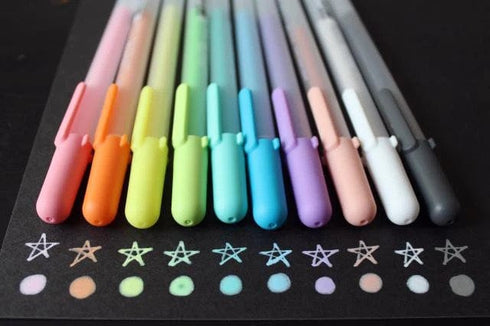 Sakura Gelly Roll Ballsign SOUFFLE 1.0mm Gel Ink Waterproof 3D Liquid Pen 10 Color Set | 58350