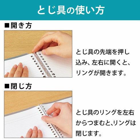 Kokuyo B5 Campus Sarasara STATISTICAL RULED Loose Leaf Paper Ledger Ruled 26 Holes 50 Sheets | 837VN