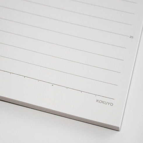 Kokuyo B5 Campus Sarasara LANDSCAPE RULED 8mm Ruled Loose Leaf Paper Ledger Ruled 26 Holes 50 Sheets | 837P