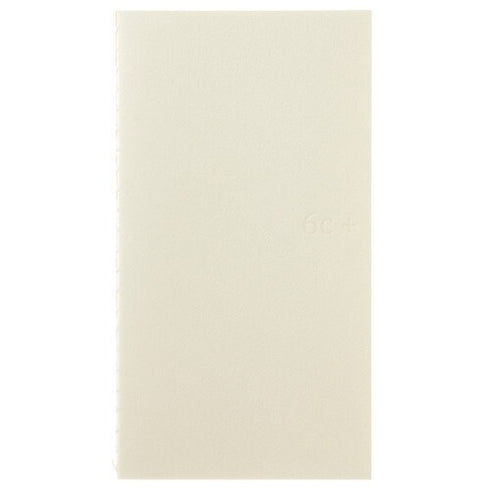 6C+ System B6 SLIM 5mm GRID 84.3gsm Cream Paper with PEACH Cover Fountain Pen Friendly Paper B6 Notebook Pastel Notebook | 64 Pgs