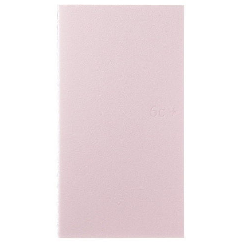 6C+ System B6 SLIM BLANK 84.3gsm Cream Paper with CREAM Cover Fountain Pen Friendly Paper B6 Notebook Pastel Notebook | 64 Pgs