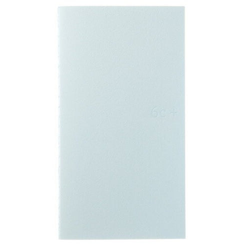 6C+ System B6 SLIM WEEKLY Plan 84.3gsm Cream Paper with BLUE Cover Fountain Pen Friendly Paper B6 Notebook Pastel Notebook | 64 Pgs