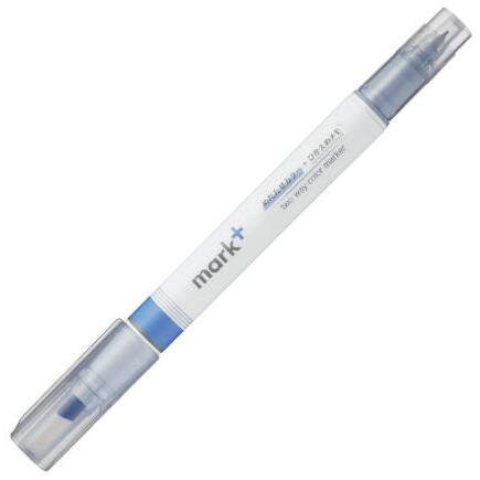 Kokuyo Mark+ YELLOW Plus GRAY Two Way Highlighter and Gray Pen Two Way Highlighter Double Sided Highlighter | PM-MT201YM