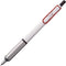 Mitsubishi Jetstream Edge WHITE Barrel with RED Clip 0.28mm Pen Oil-Based Ink Ultra FIne Point Water Resistant Ink | SXN-1003-28