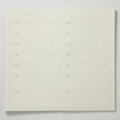 6C+ System B6 SLIM BLANK 84.3gsm Cream Paper with CREAM Cover Fountain Pen Friendly Paper B6 Notebook Pastel Notebook | 64 Pgs