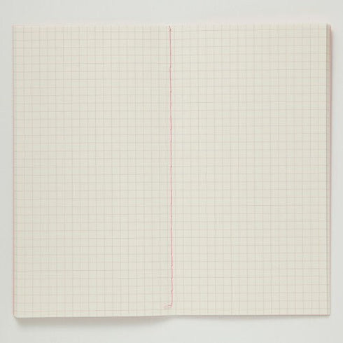 6C+ System B6 SLIM 5mm GRID 84.3gsm Cream Paper with PEACH Cover Fountain Pen Friendly Paper B6 Notebook Pastel Notebook | 64 Pgs