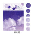 RyuRyu Japan DAWN SEA Color WASHI Dots Washi Stickers Translucent Stickers Transparent Dots Color Dots Watercolor Dots | SoS-01 70 Dots
