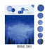 RyuRyu Japan DAWN SEA Color WASHI Dots Washi Stickers Translucent Stickers Transparent Dots Color Dots Watercolor Dots | SoS-01 70 Dots