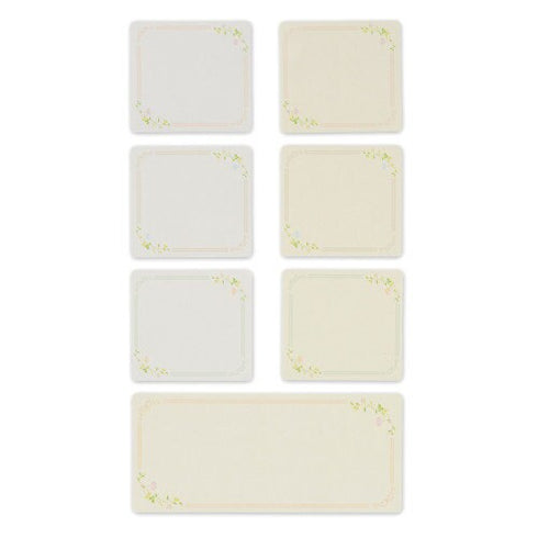 NB Co., Ltd Japan FLORAL FRAMES Colored Paper Flake Sticker Paper Stickers Color Flake Seals Embellishment Stickers | 2564101