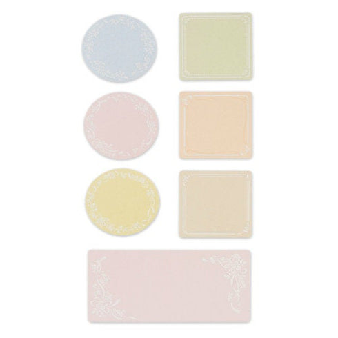 NB Co., Ltd Japan FLORAL CATROUCHE Colored Paper Flake Sticker Paper Stickers Color Flake Seals Embellishment Stickers | 2564102