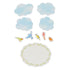 NB Co., Ltd Japan BIRDS & CLOUDS Colored Paper Flake Sticker Paper Stickers Color Flake Seals Embellishment Stickers | 2564106
