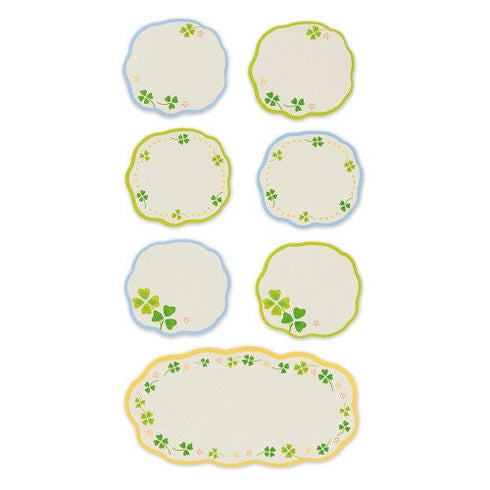 NB Co., Ltd Japan CLOVER LUCK St. Patrick's Day Colored Paper Flake Sticker Paper Stickers Color Flake Seals Embellishment Stickers | 2564110