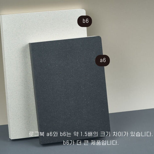 Analogue Keepers B6 STONE LOGUE Book 2.5mm GRID Planner Undated Planner Daily Planner 100gsm Dairy Freestyle Notebook | 192 Pages