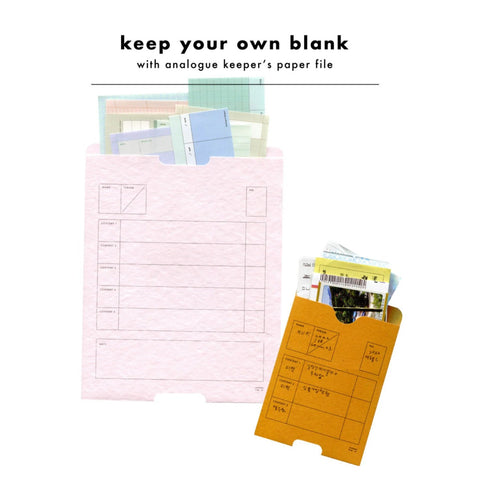 Analogue Keepers MEDIUM PAPER FILE Note Storage Money Storage Envelope Storage Storage Envelope Letter Storage Paper Storage Receipt Storage