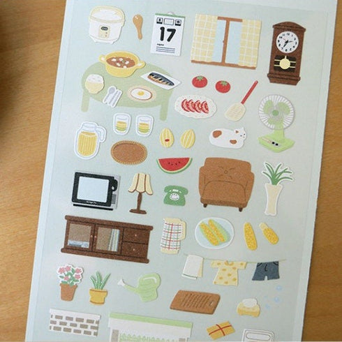 Suatelier GRANDMA'S HOME PVC Transparent Stickers Planner Stickers Farming Stickers Planting Stickers Growing Stickers | 1148