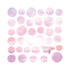 RyuRyu Japan DAWN SEA Color WASHI Dots Washi Stickers Translucent Stickers Transparent Dots Color Dots Watercolor Dots | SoS-01 70 Dots