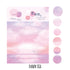 RyuRyu Japan DUSK CITY Color WASHI Dots Washi Stickers Translucent Stickers Transparent Dots Color Dots Watercolor | SoS-04 70 Dots