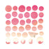 RyuRyu Japan DUSK CITY Color WASHI Dots Washi Stickers Translucent Stickers Transparent Dots Color Dots Watercolor | SoS-04 70 Dots