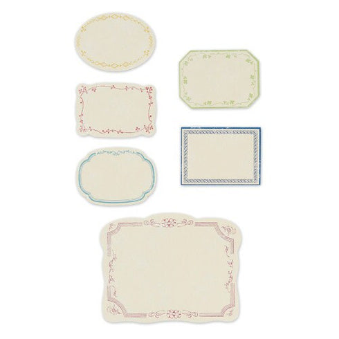 NB Co., Ltd Japan FLORAL CHAIN Colored Paper Flake Sticker Paper Stickers Color Flake Seals Embellishment Stickers | 2564108