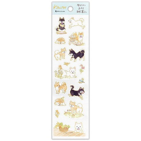 NB Co., Ltd Japan SHIBA INU Dog Sticker Gold Foil Sticker Planner Stickers Craft Stickers Embellishment Stickers | 4944101