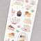 NB Co., Ltd Japan TEA TIME Pastry Scones Dessert Sticker Gold Foil Sticker Planner Stickers Craft Stickers Embellishment Stickers | 3014123