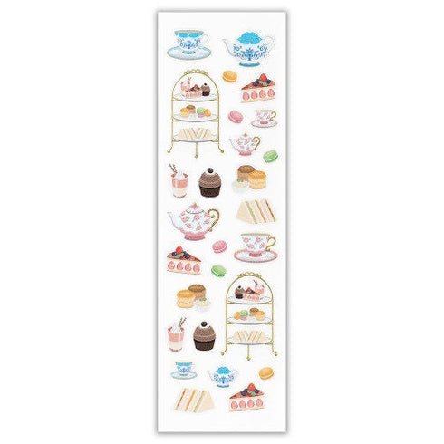 NB Co., Ltd Japan TEA TIME Pastry Scones Dessert Sticker Gold Foil Sticker Planner Stickers Craft Stickers Embellishment Stickers | 3014123
