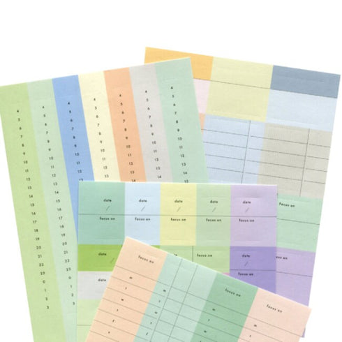 Analogue Keepers TIME & NOTE BEGINNING Stickers Planner Stickers Date Stickers Weekly Stickers Bujo Stickers Focus Stickers