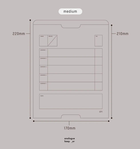 Analogue Keepers MEDIUM PAPER FILE Note Storage Money Storage Envelope Storage Storage Envelope Letter Storage Paper Storage Receipt Storage