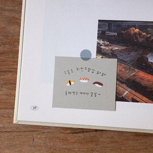 Suatelier FOOD TRIP #6 PVC Hot Dogs Corn Dogs Platters Transparent Stickers Planner Stickers Food Stickers | 1146