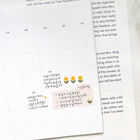 Suatelier Sonia FLOWER 02 PVC Transparent Stickers Mini Series Spring Flowers Summer Flowers Sunflowers Daisies Daisy | 115