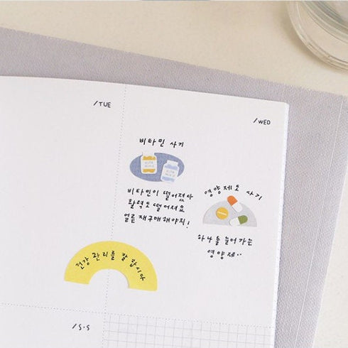 Suatelier Sonia DECO 11 MEDICINE PVC Transparent Stickers Mini Series Medication Stickers Medicine Stickers Pill Stickers | 118