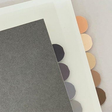 Suatelier GREY DOT Translucent Planner Stickers Plain Shapes 42 Round Translucent Stickers | 1646