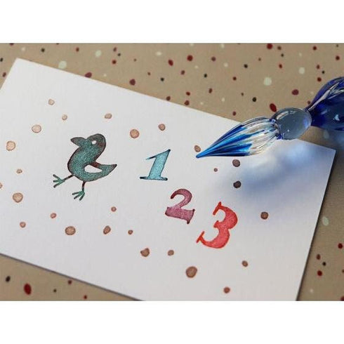 Japan Teranishi Kagaku Guitar NOBLE GREEN SPARKLE Ink Fountain Pen Ink Dip Pen Ink Painting Ink Writing Ink, Glitter Ink Sparkle Ink | 12mL