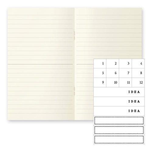 Midori B6 Slim LIGHT 7mm Ruled 3 Pack Cahier Notebook B6 Ruled Notebook B6 Midori Notebook B6 Midori Fountain Pen Notebook Fountain Pen