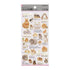 Kamio Japan Stickers RABBIT BUNNY Adult Visual Dictionary Rabbits Bunnies Miini Lop Himlayan Angora うさぎのうさぎ GOLD Foil Stickers | 211355
